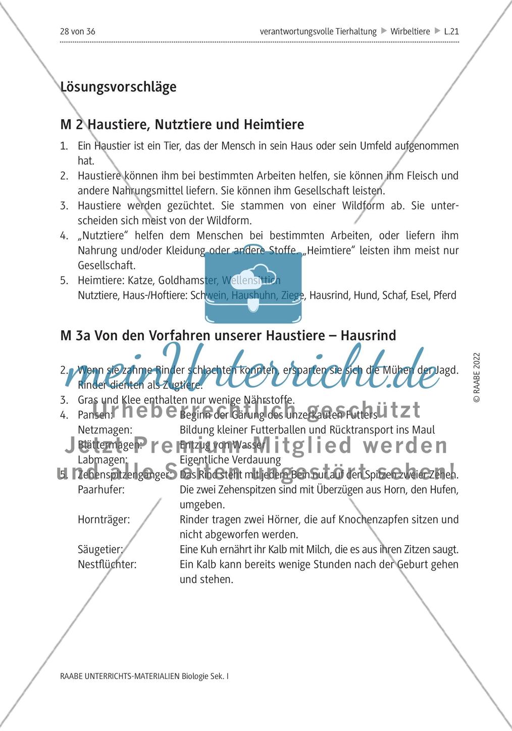 Verantwortungsvolle Tierhaltung – Lösungsvorschläge Preview 1