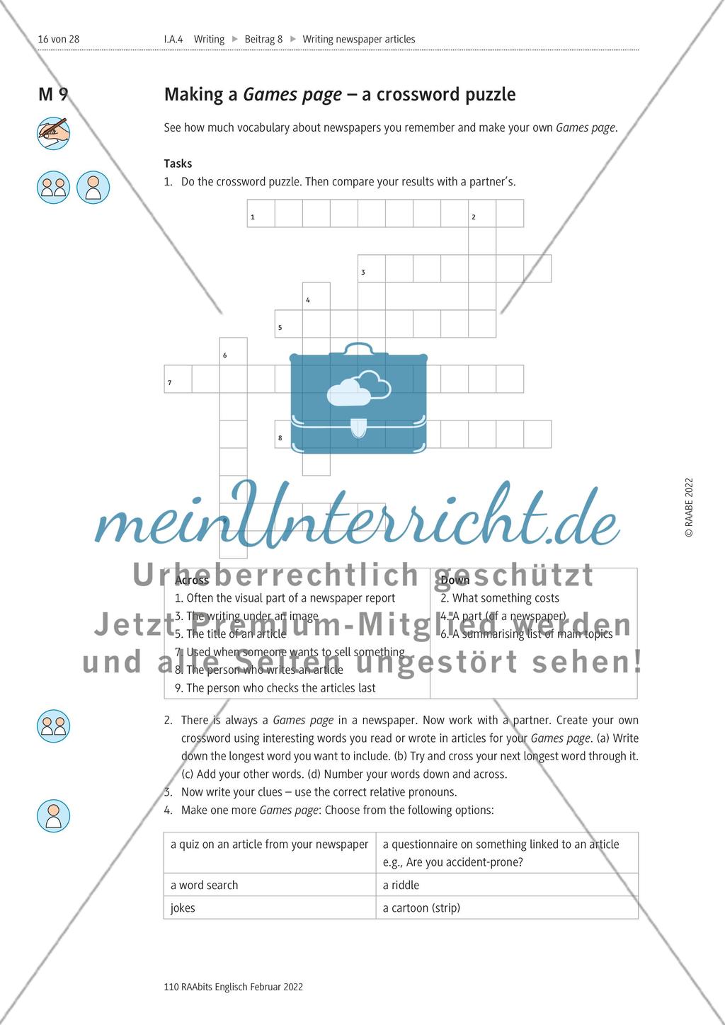 How to write newspaper articles: a journalism project – M1-M12 Preview 10