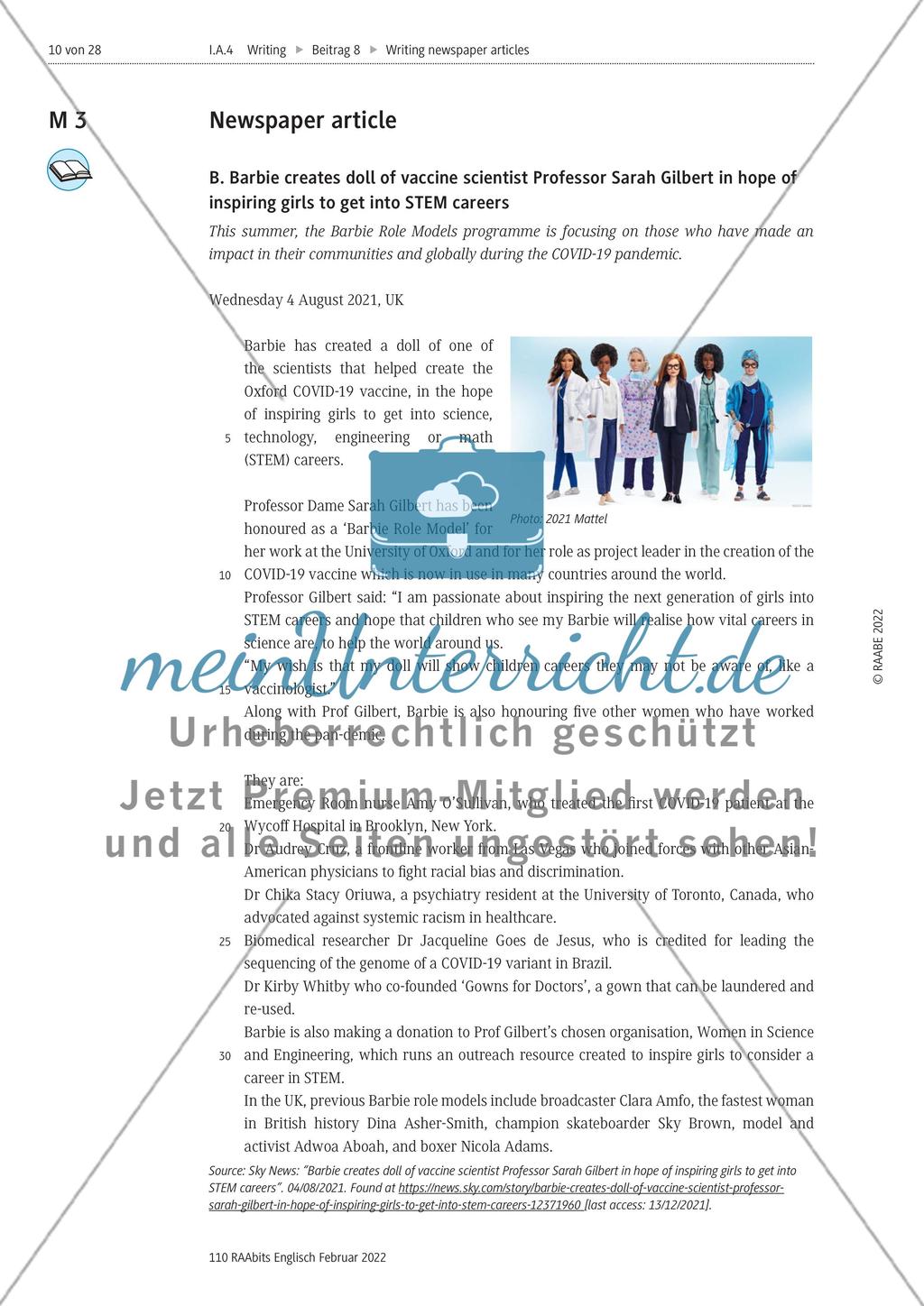How to write newspaper articles: a journalism project – M1-M12 Preview 4