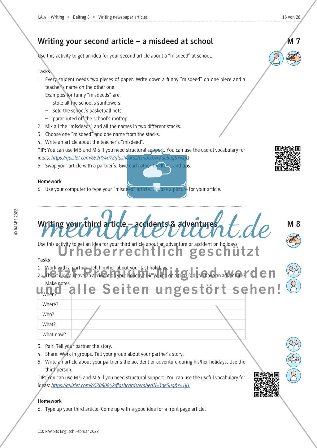 How to write newspaper articles: a journalism project – M1-M12 Preview 9