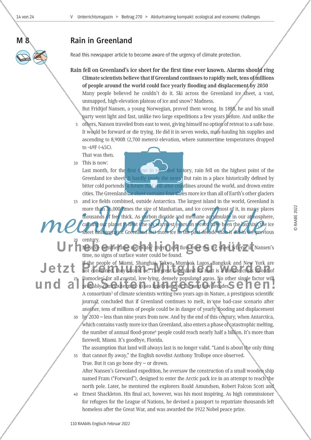 Global ecological and economic challenges meet sustainability and inventiveness – M1-M8 Preview 13