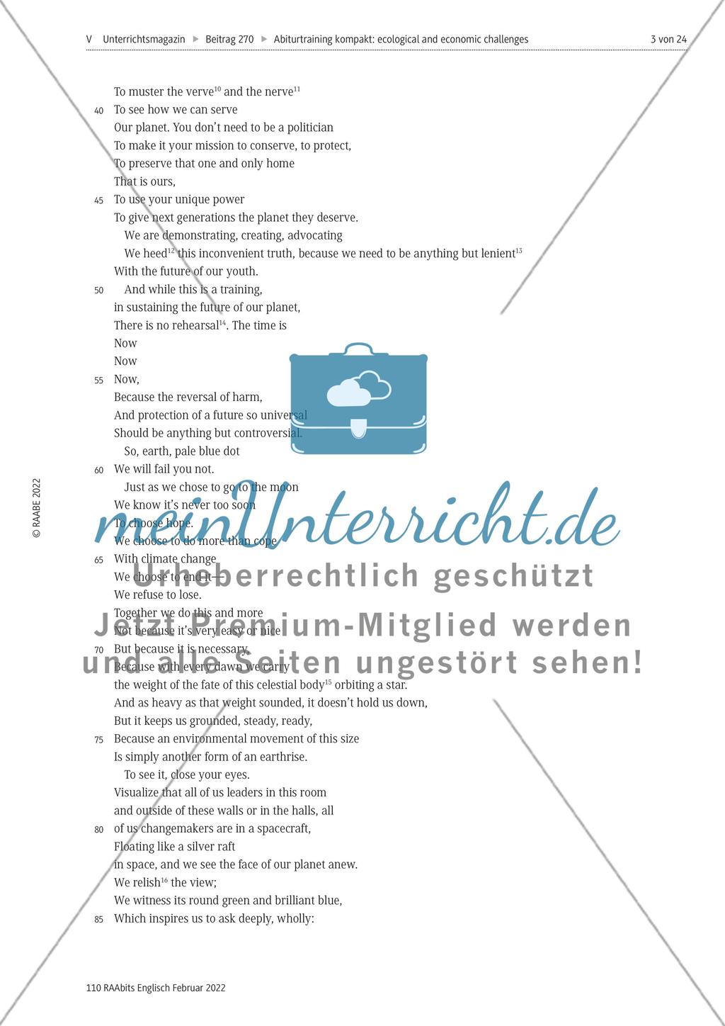 Global ecological and economic challenges meet sustainability and inventiveness – M1-M8 Preview 2