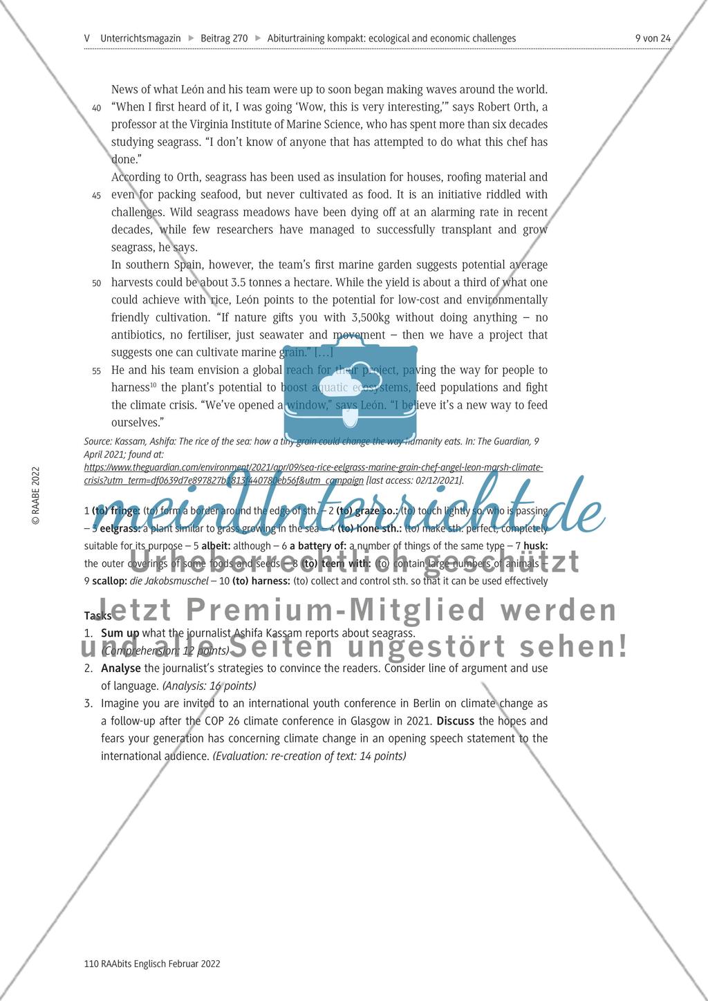 Global ecological and economic challenges meet sustainability and inventiveness – M1-M8 Preview 8