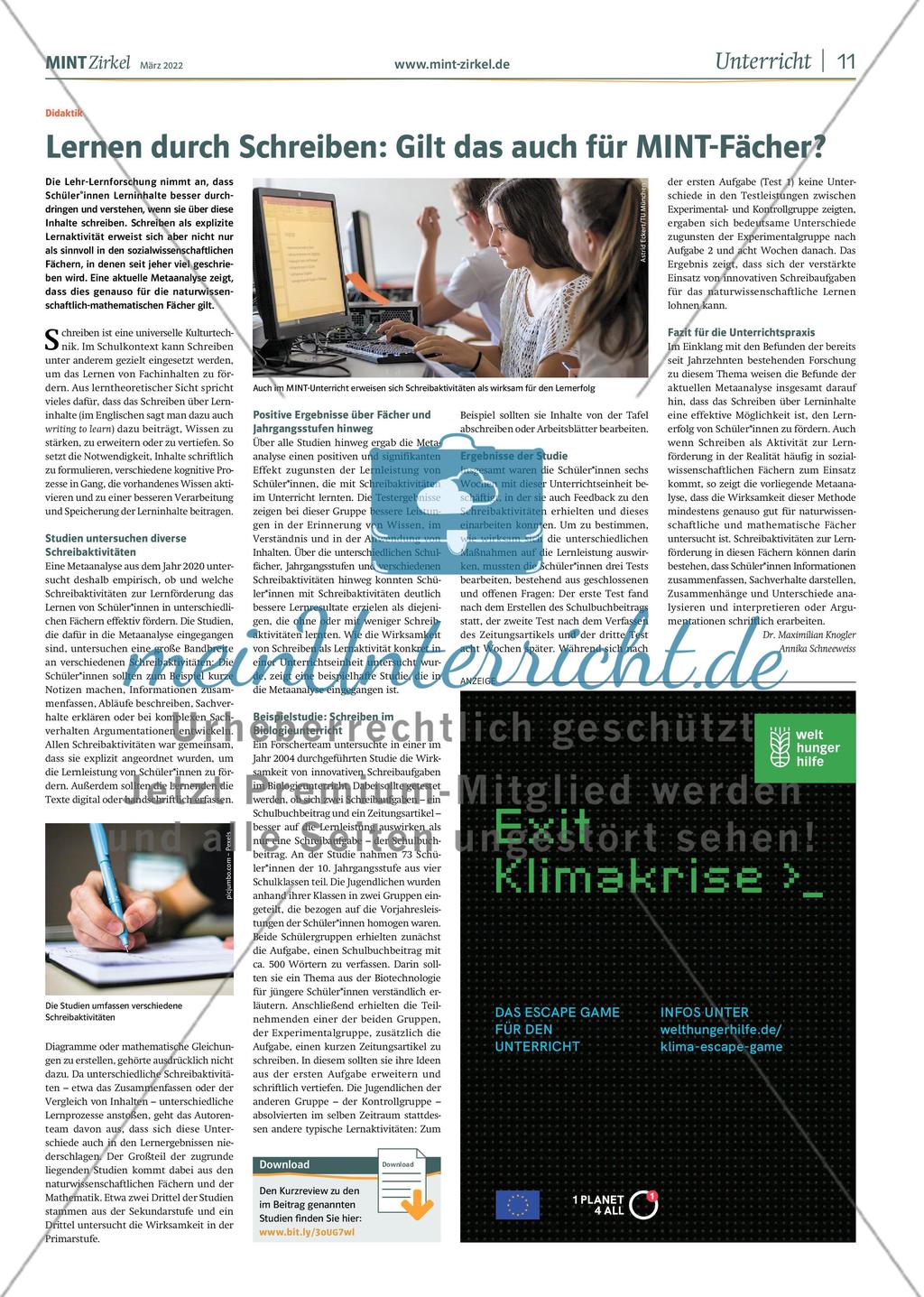 MINT Zirkel – Ausgabe 1, März 2022 Preview 11