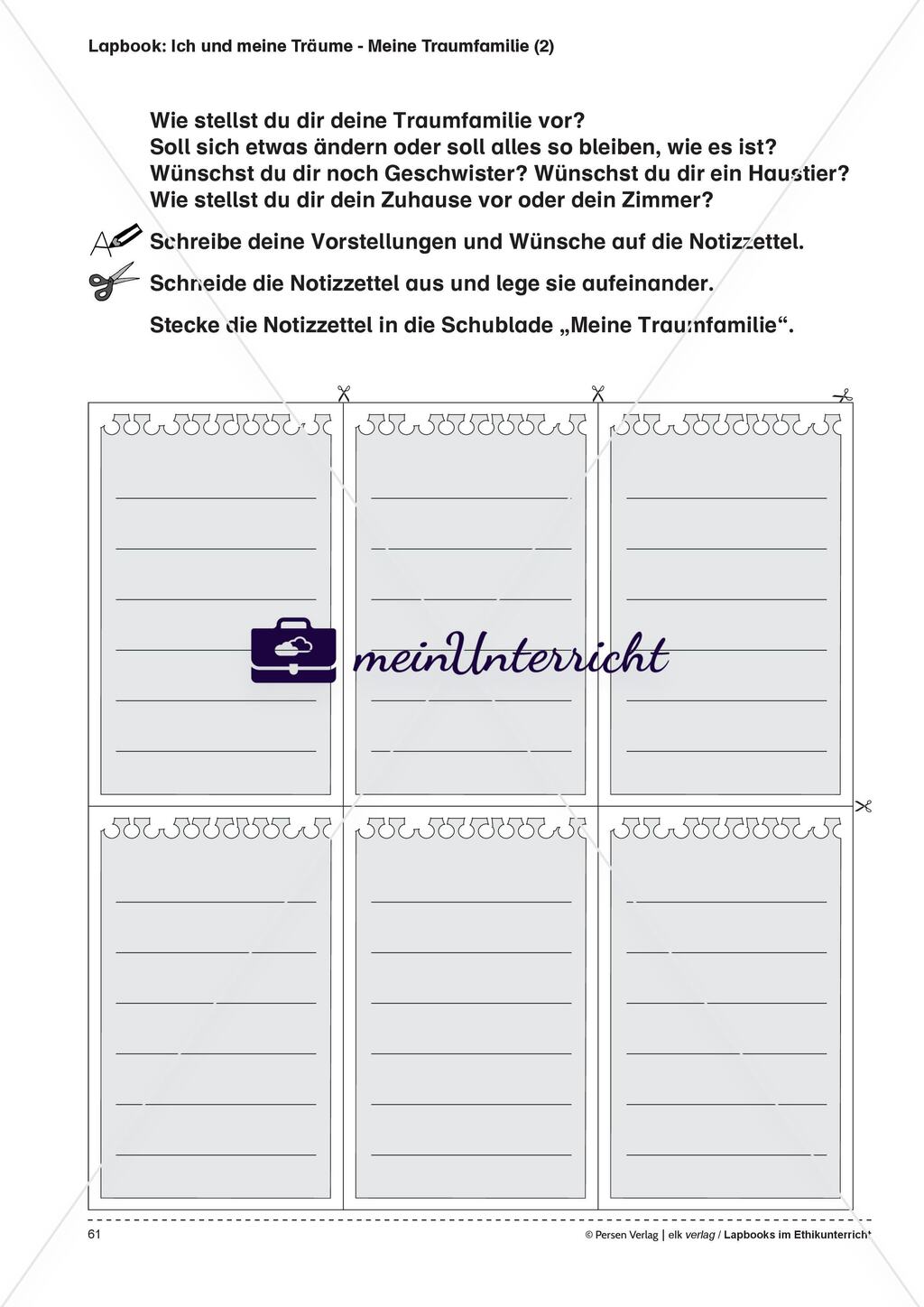 Lapbook: Ich und meine Träume Preview 9