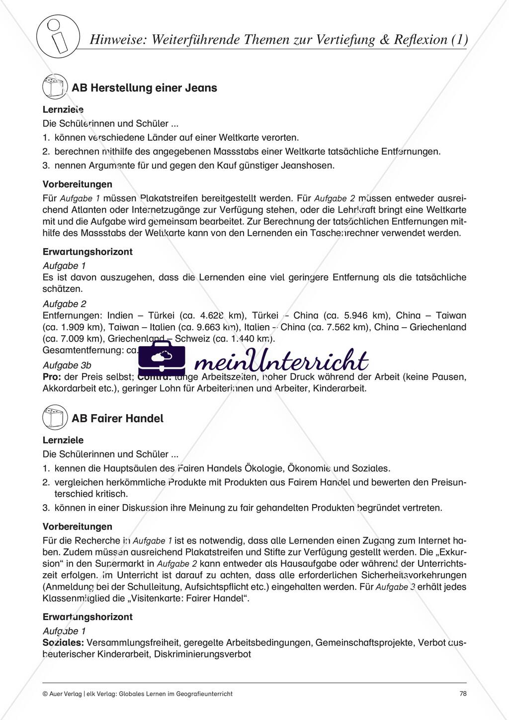 Weiterführende Themen zur Vertiefung & Reflexion Preview 1