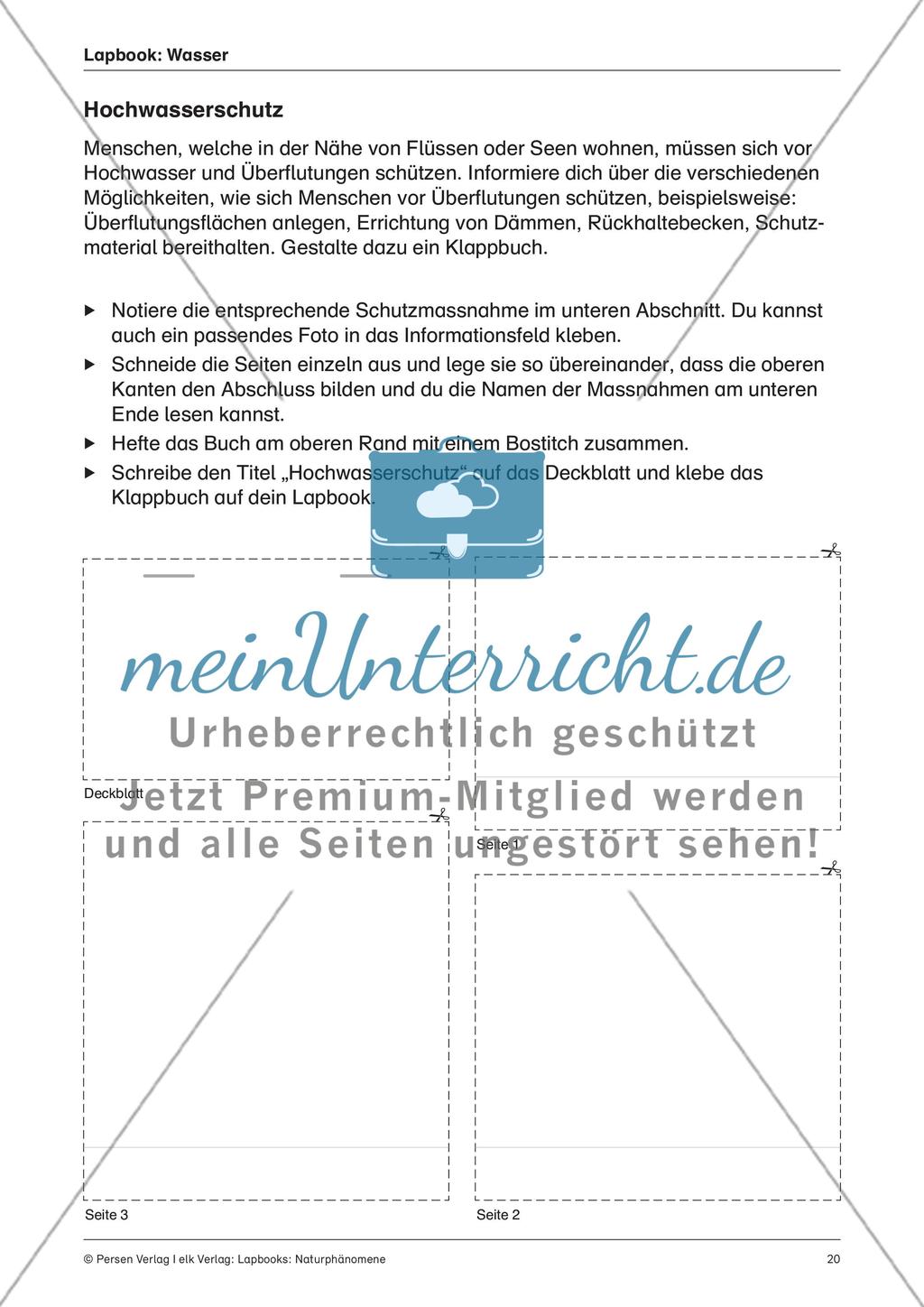 Lapbook: Wasser Preview 10