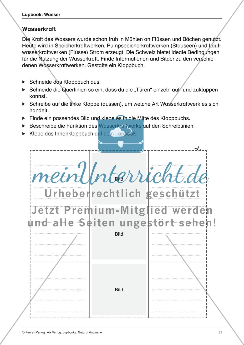 Lapbook: Wasser Preview 11