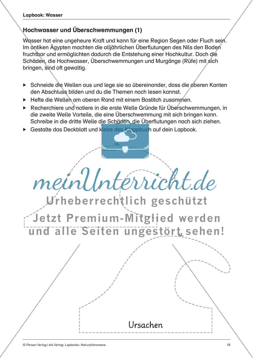 Lapbook: Wasser Preview 8