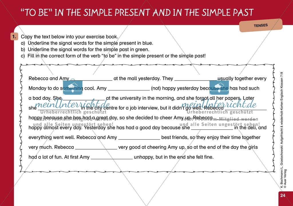 Tenses - Teil 2 Preview 4