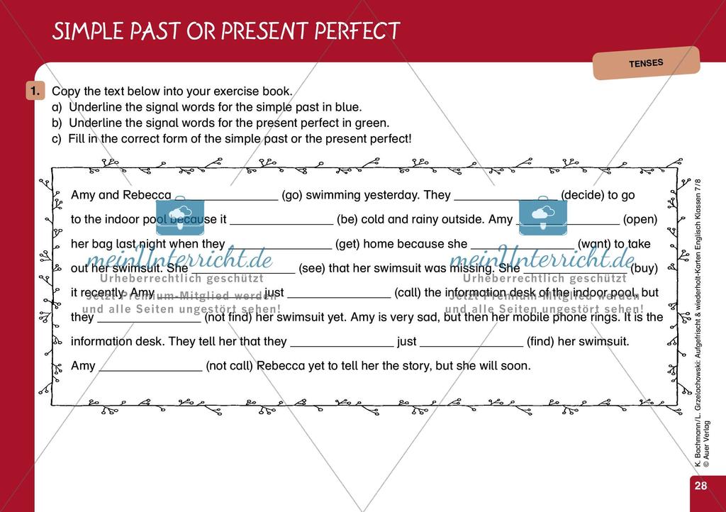 Tenses - Teil 2 Preview 8