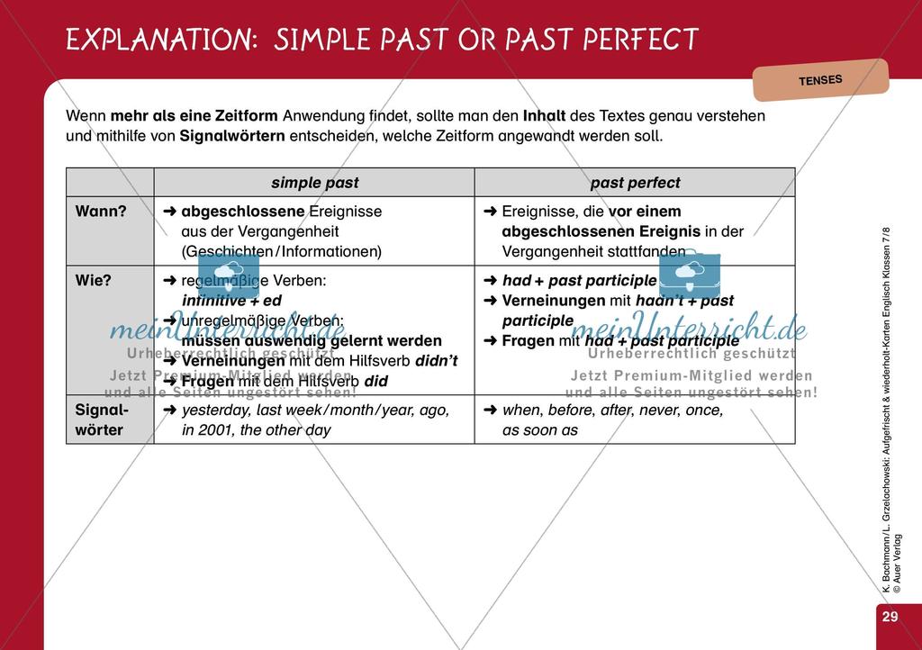 Tenses - Teil 2 Preview 9