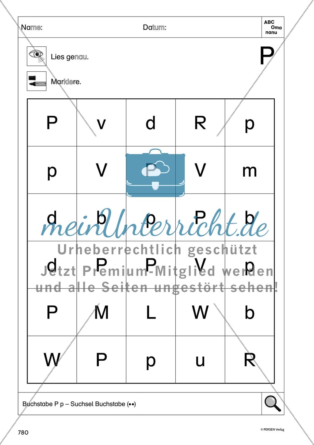 Buchstabe P, p - meinUnterricht