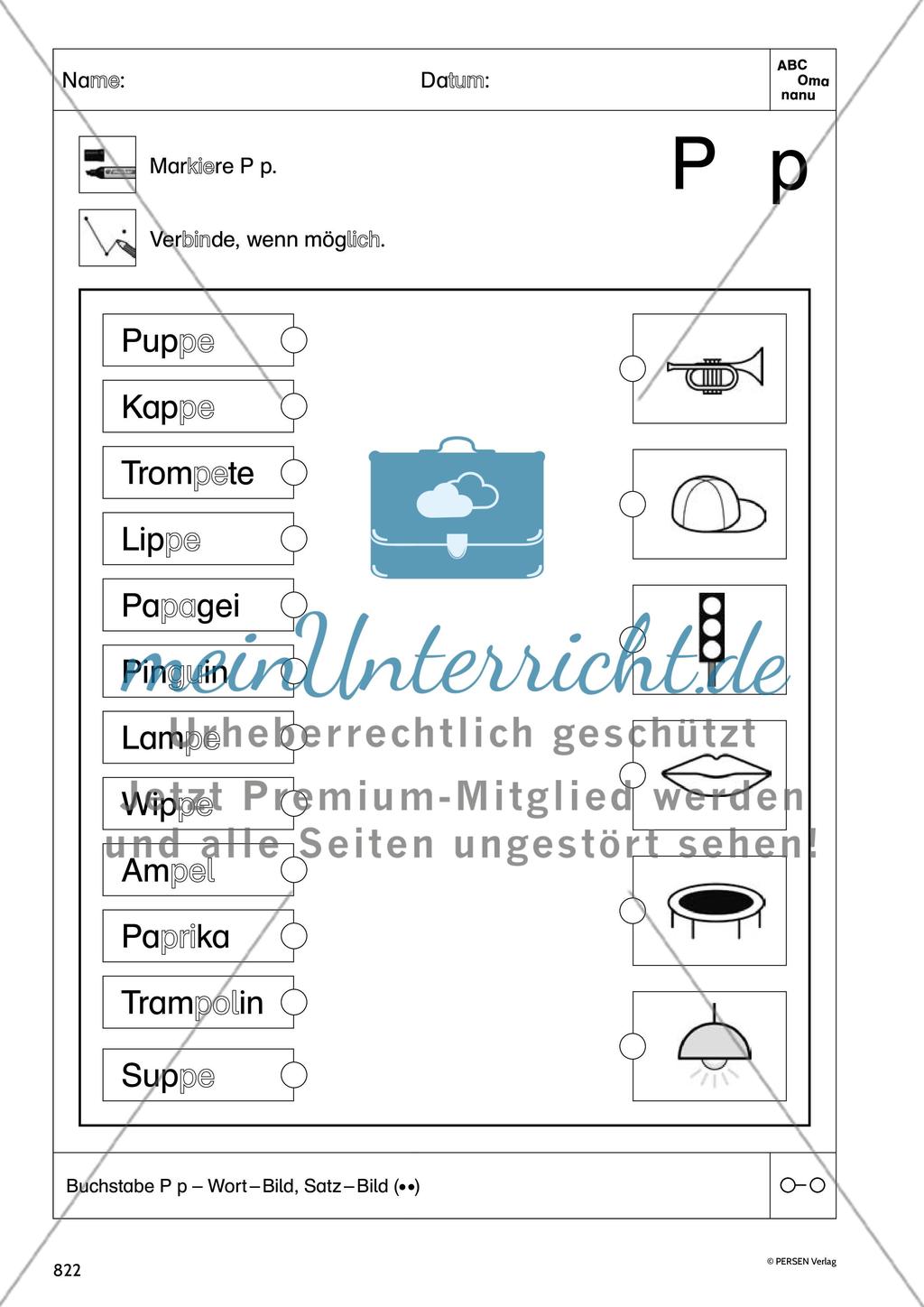 Buchstabe P, p - meinUnterricht