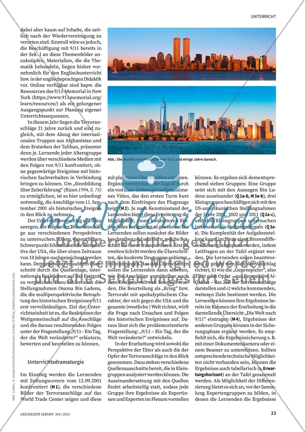 9/11. Der Anschlag auf das World Trade Center - meinUnterricht