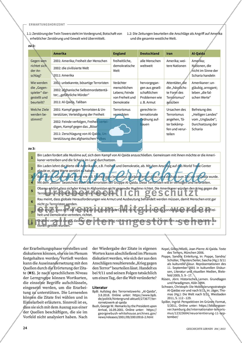 9/11. Der Anschlag auf das World Trade Center - meinUnterricht