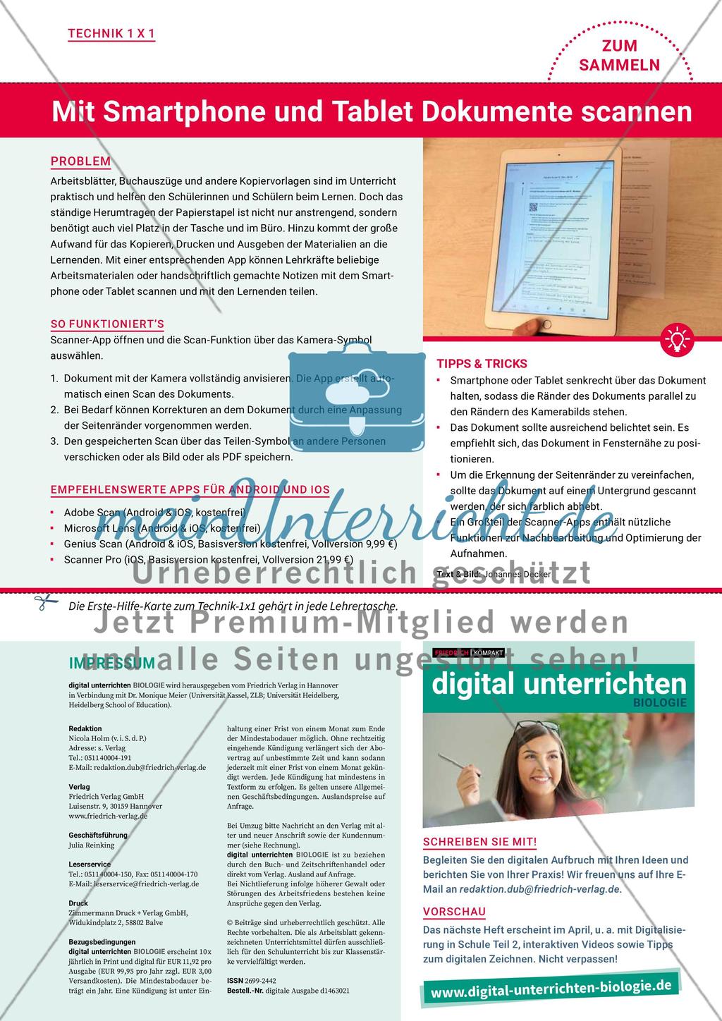 Digital unterrichten – Biologie Nr. 3 Preview 12