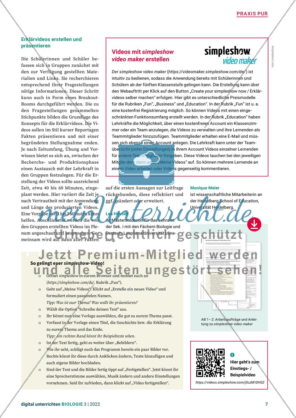 Digital unterrichten – Biologie Nr. 3 Preview 7