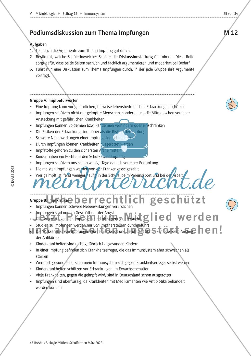 Das Immunsystem des Menschen - M8-M12 Preview 7