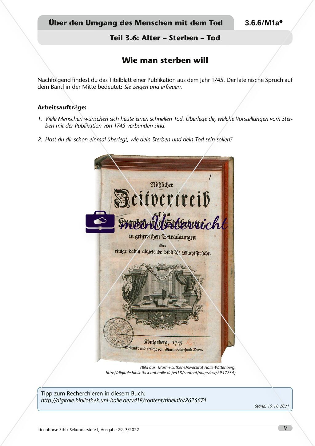 Über den Umgang des Menschen mit dem Tod Preview 10