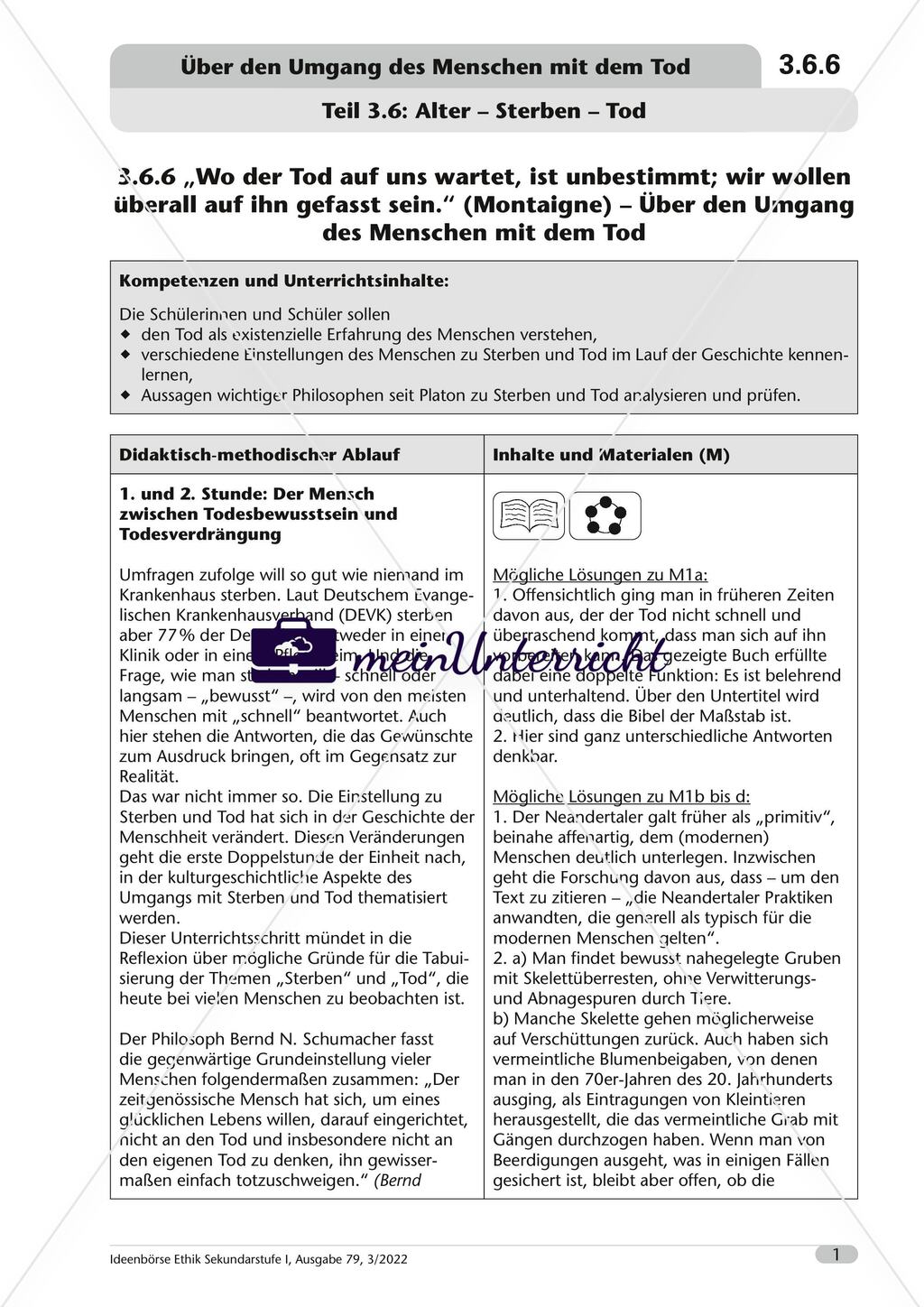 Über den Umgang des Menschen mit dem Tod Preview 2