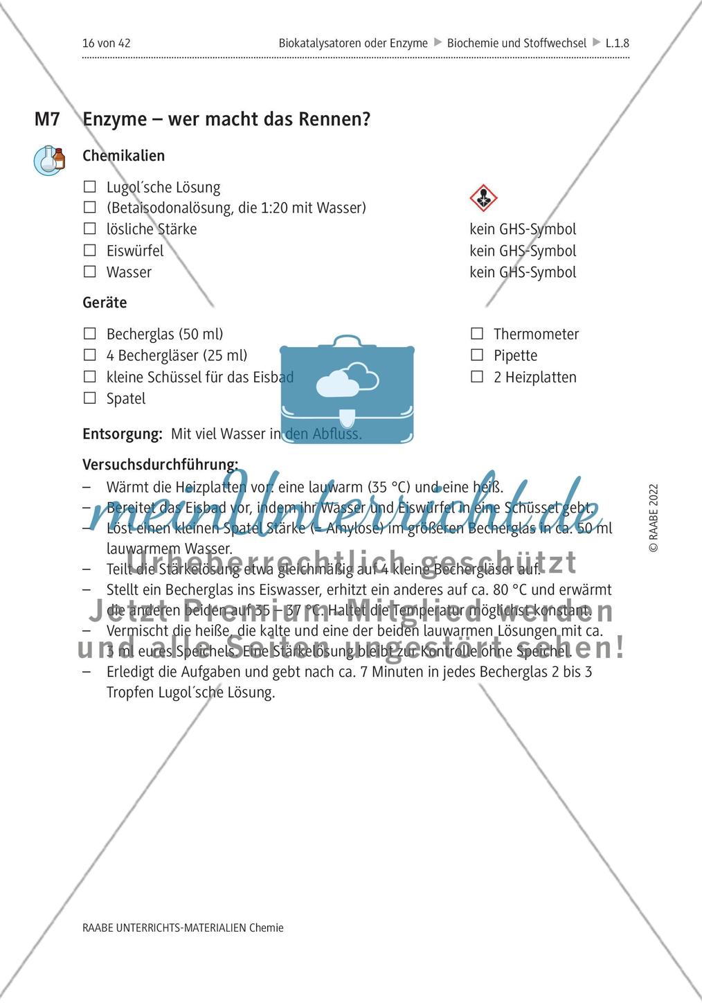 Biokatalysatoren oder Enzyme - M6-M12 Preview 3