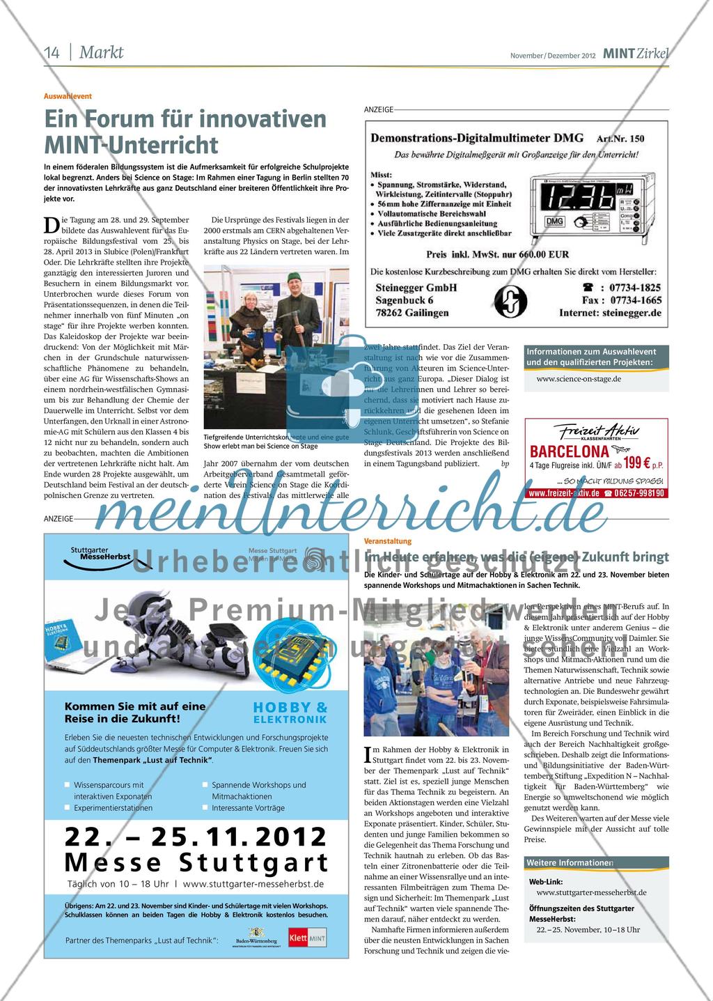 MINT Zirkel - Ausgabe 05, November/Dezember 2012 Preview 14