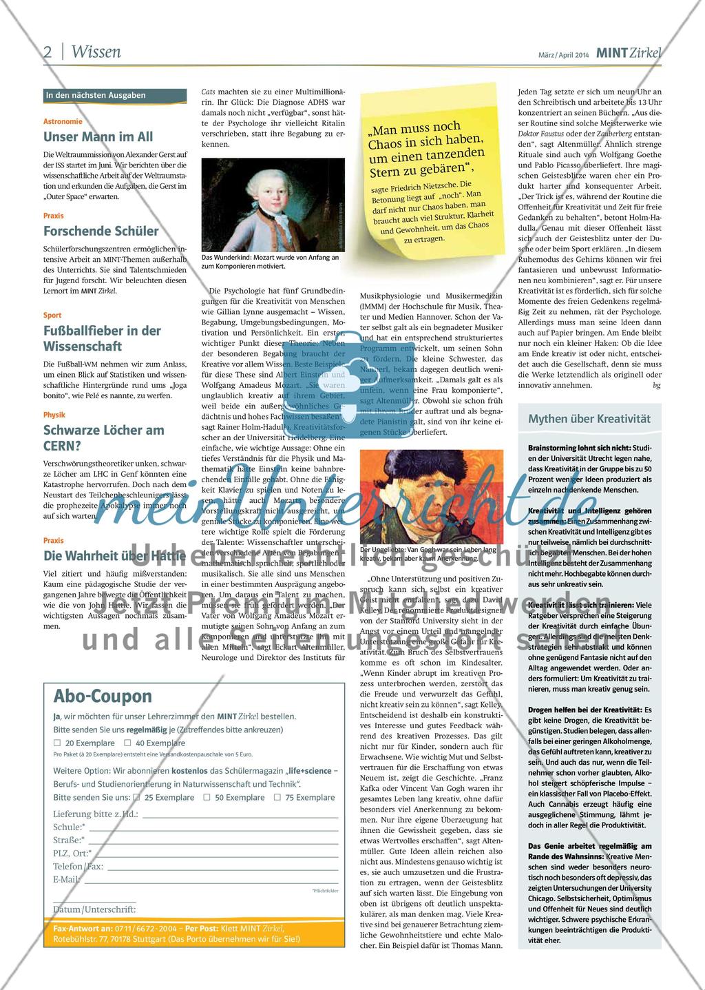 MINT Zirkel - Ausgabe 02, März/April 2014 Preview 2