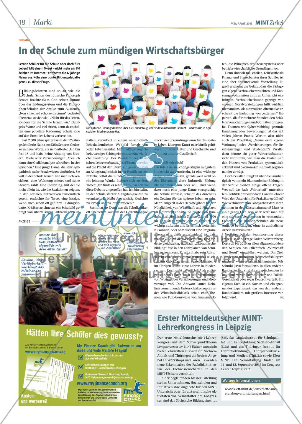 MINT Zirkel - Ausgabe 02, März/April 2015 Preview 18