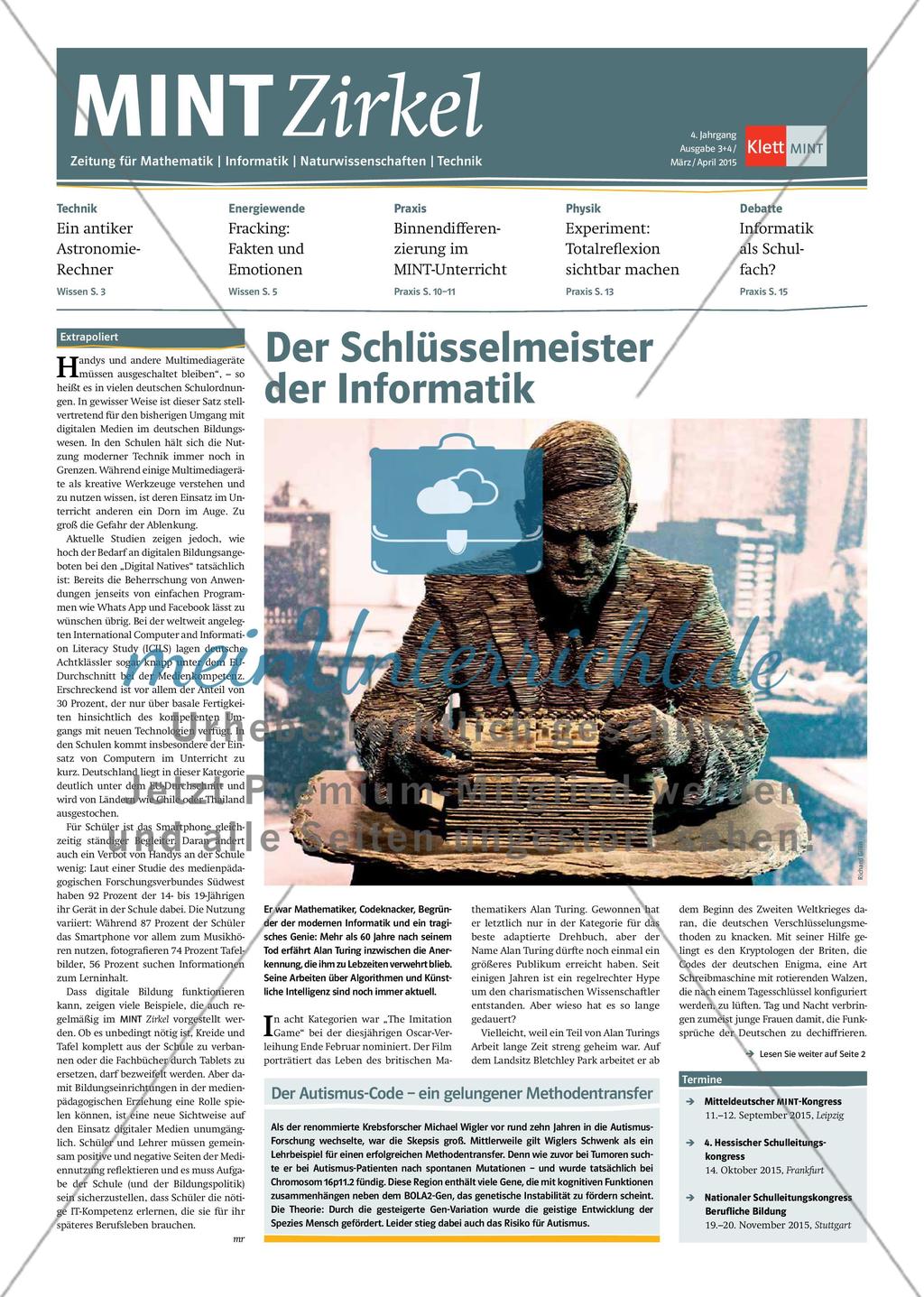 MINT Zirkel - Ausgabe 02, März/April 2015 Preview 1