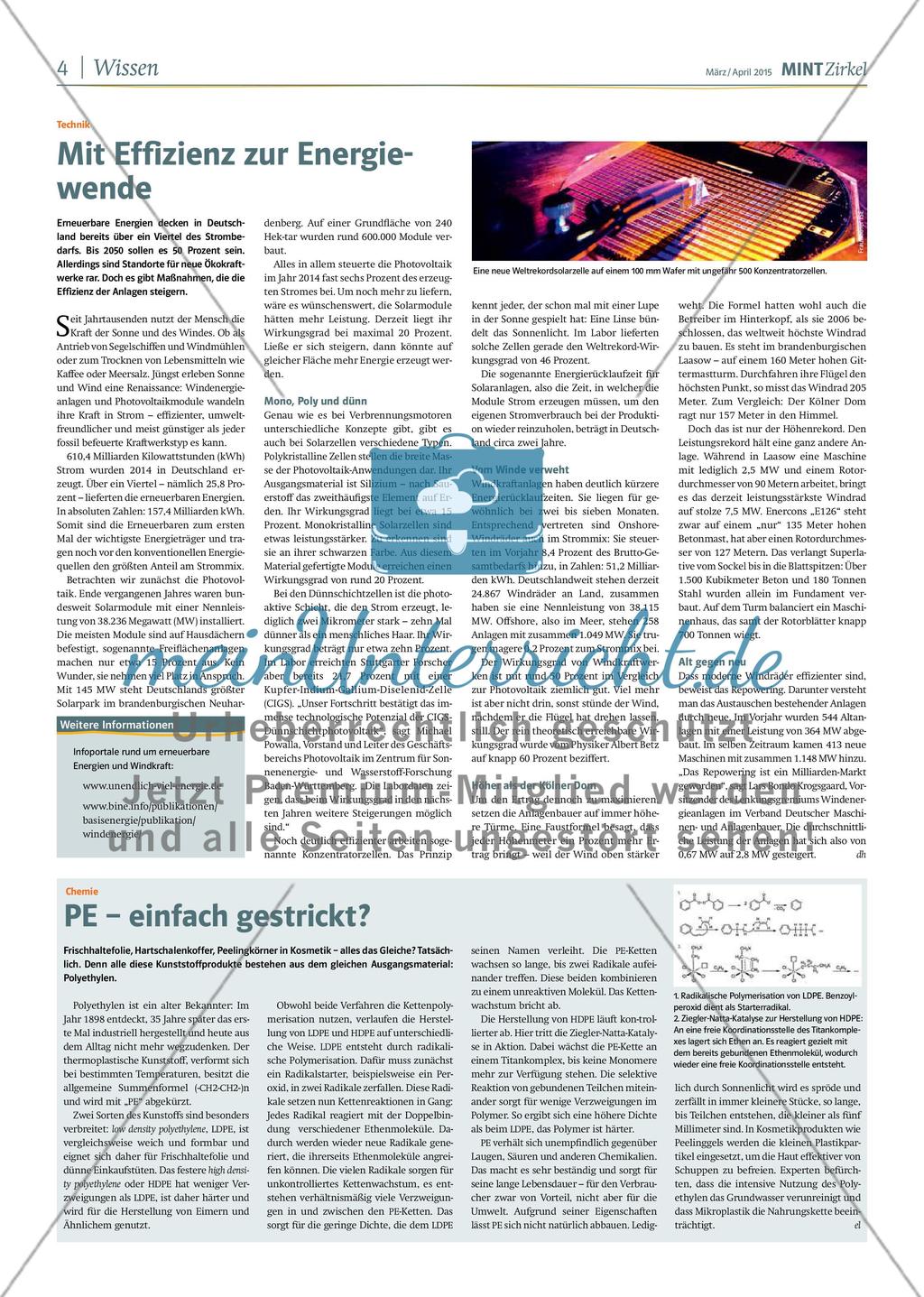 MINT Zirkel - Ausgabe 02, März/April 2015 Preview 4