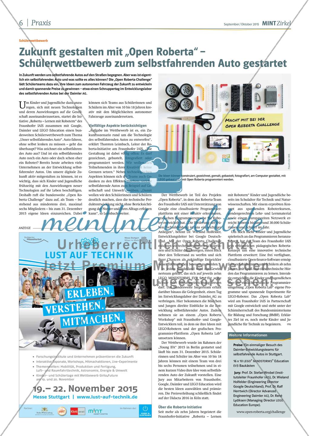 MINT Zirkel - Ausgabe 05, September/Oktober 2015 Preview 6