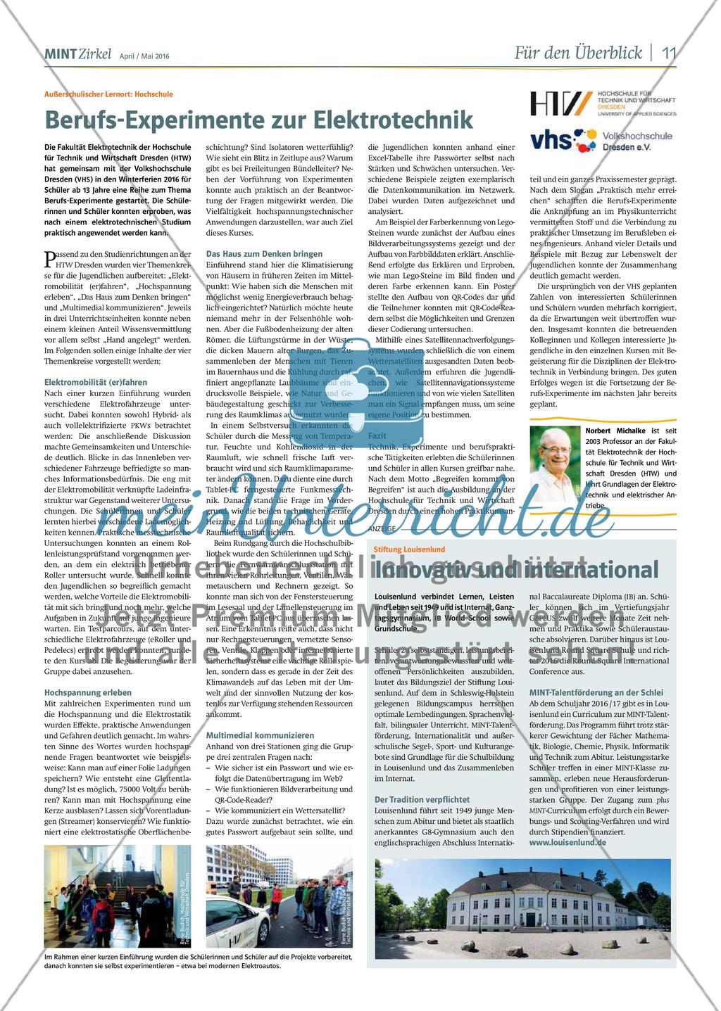 MINT Zirkel - Ausgabe 02, April/Mai 2016 Preview 11