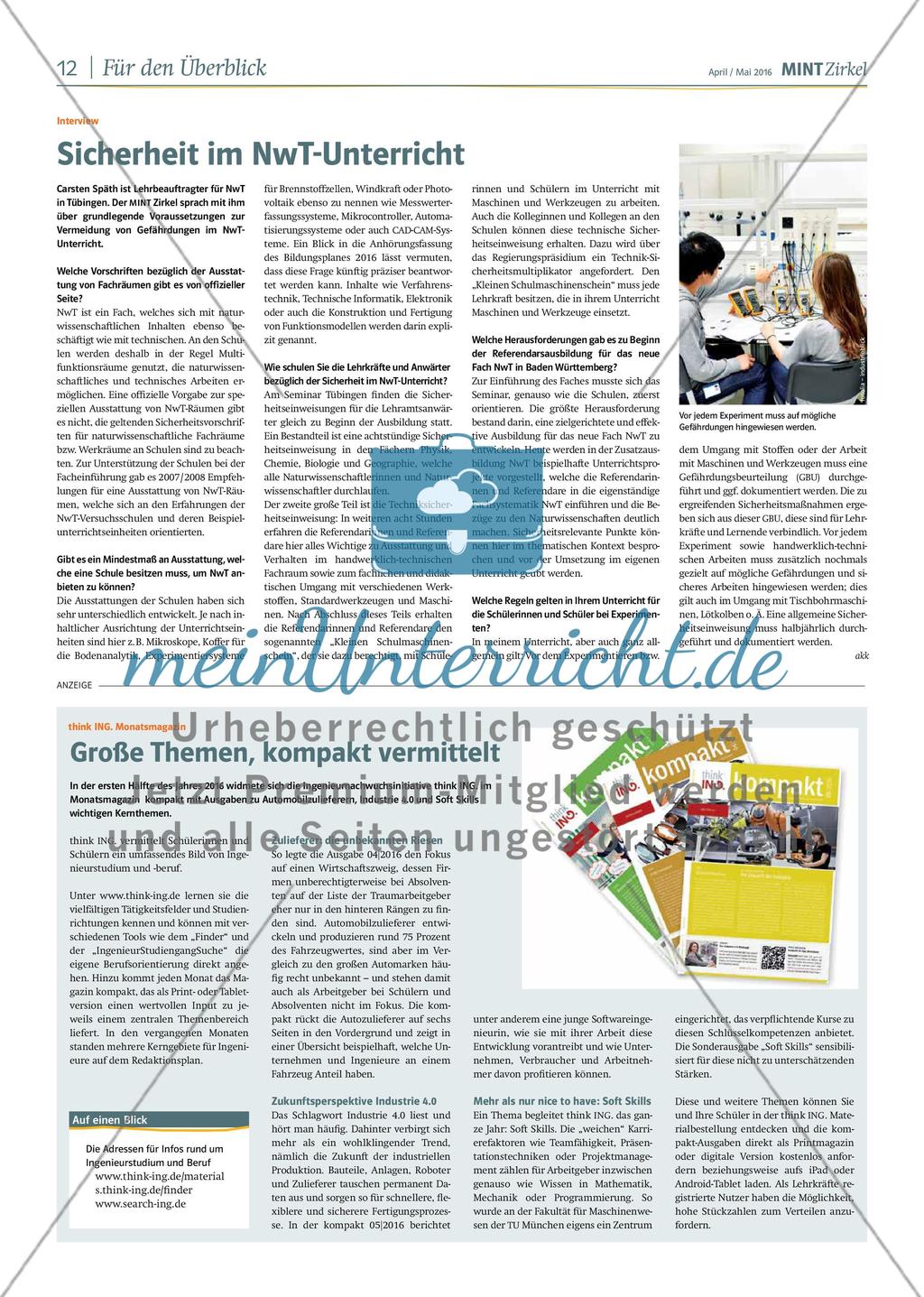 MINT Zirkel - Ausgabe 02, April/Mai 2016 Preview 12