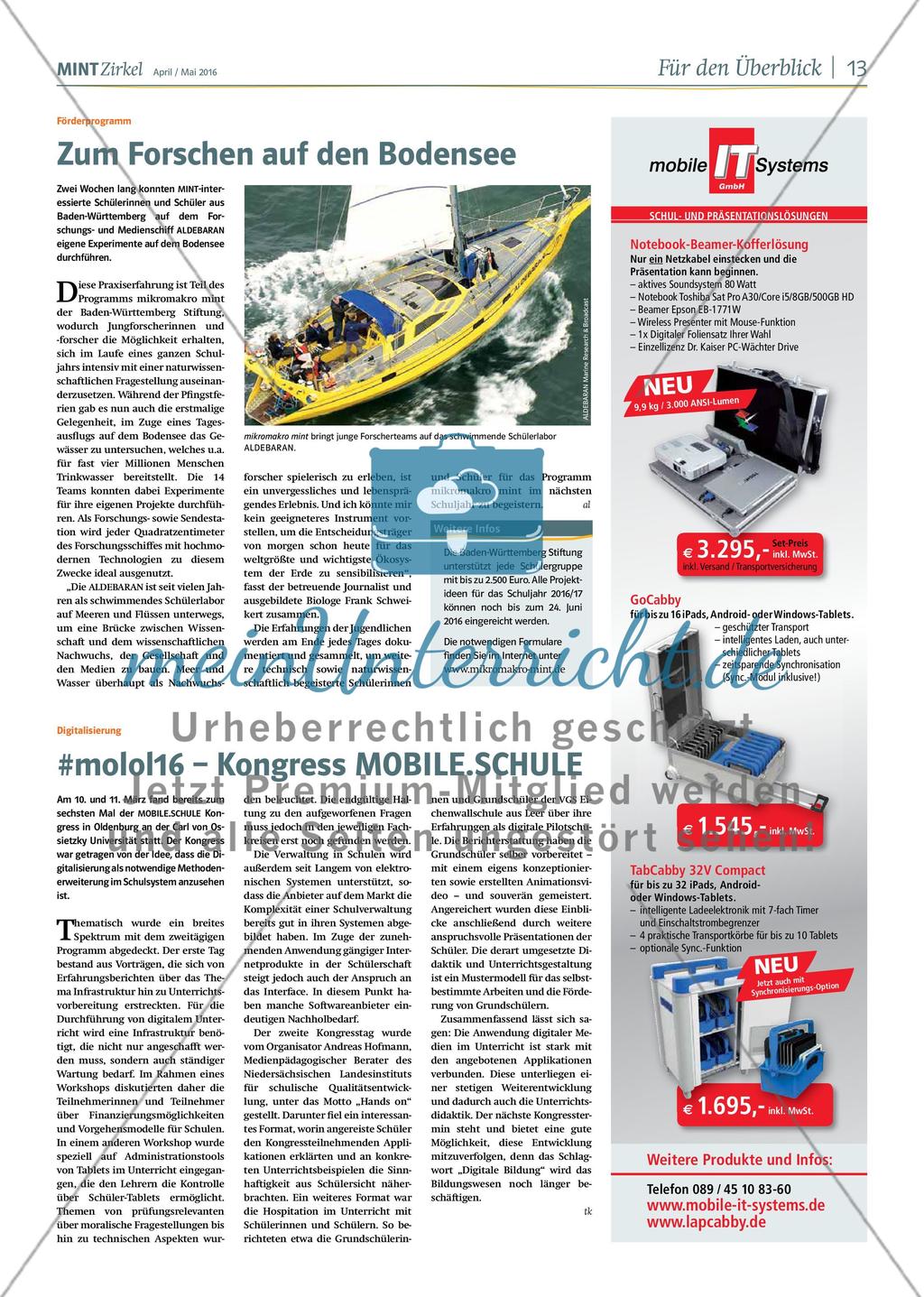 MINT Zirkel - Ausgabe 02, April/Mai 2016 Preview 13