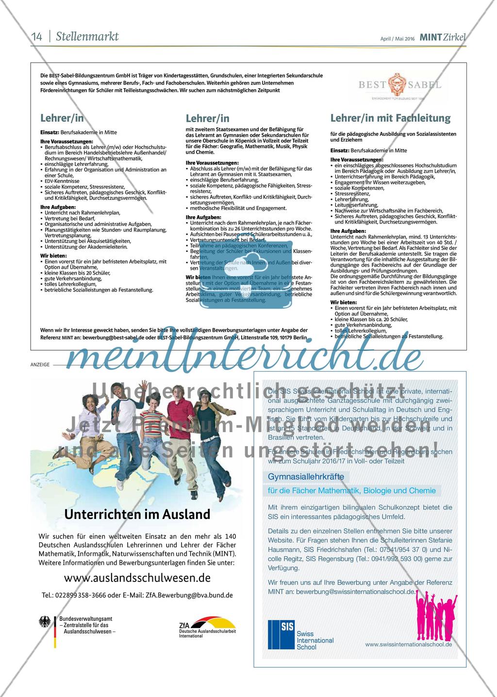 MINT Zirkel - Ausgabe 02, April/Mai 2016 Preview 14