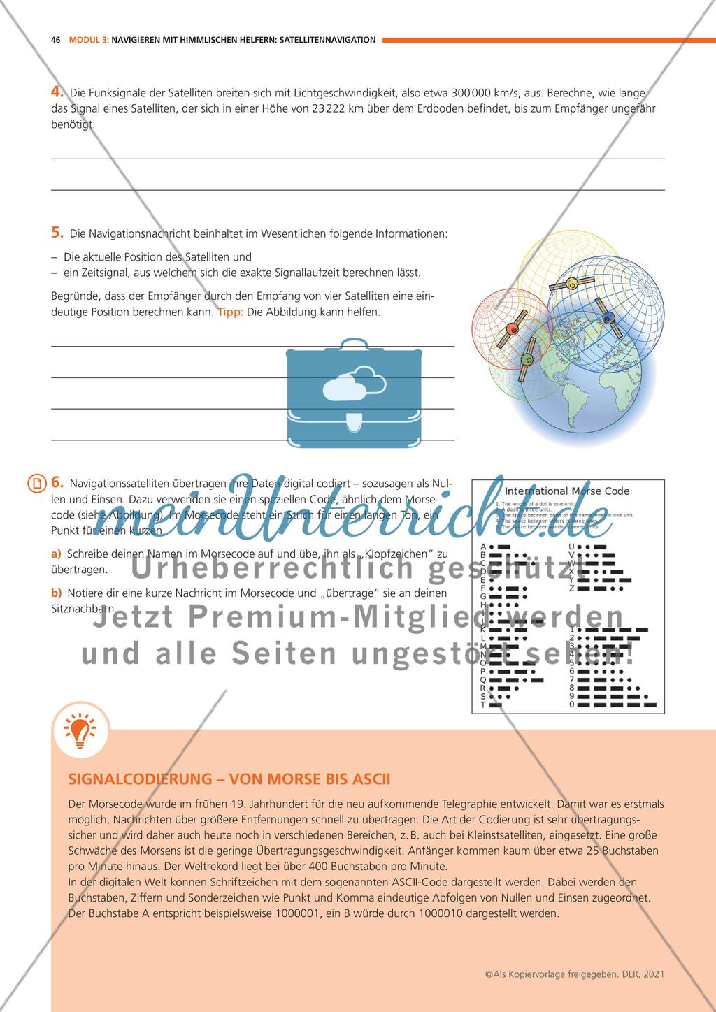 Modul 3: Navigieren mit himmlischen Helfern: Satellitennavigation Preview 6
