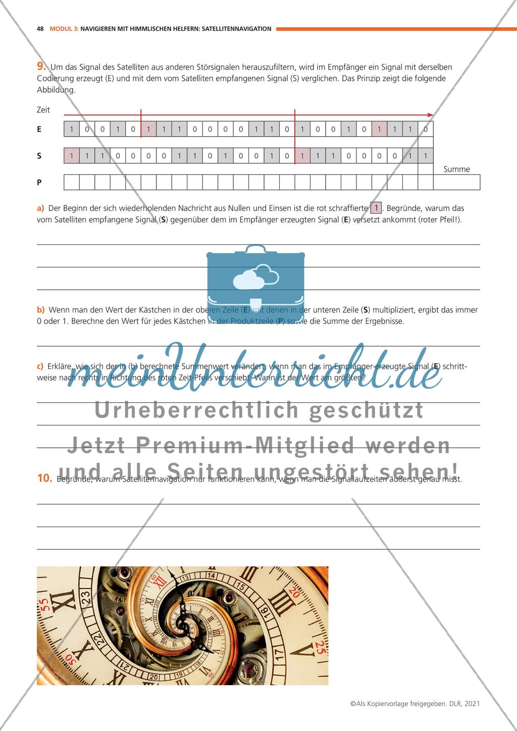 Modul 3: Navigieren mit himmlischen Helfern: Satellitennavigation Preview 8
