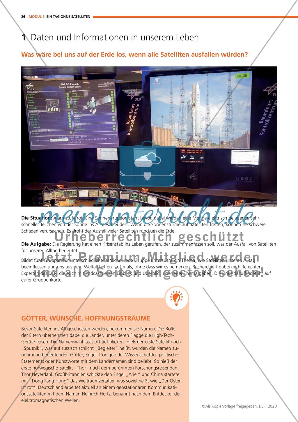 Modul 1: Ein Tag ohne Satelliten Preview 1