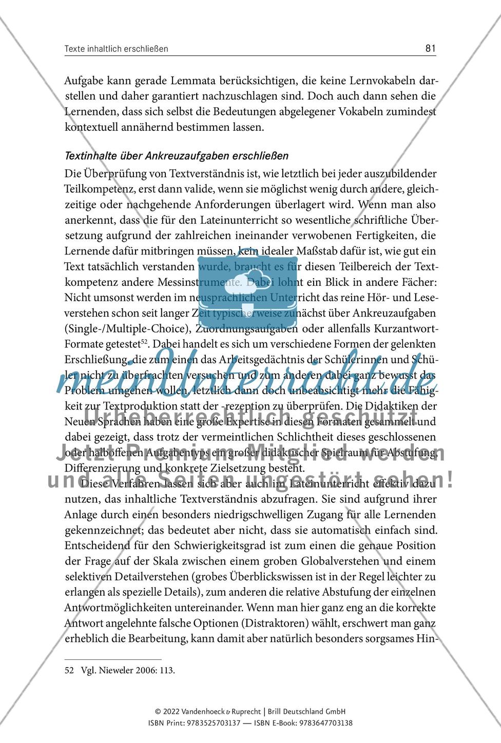Texterschließung in der Unterrichtspraxis: Aufgabentypen und Fallbeispiele Preview 50