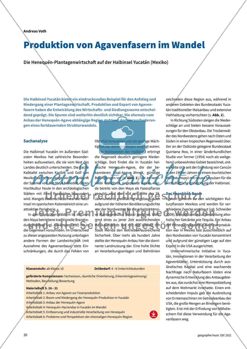 Produktion von Agavenfasern im Wandel Preview 1