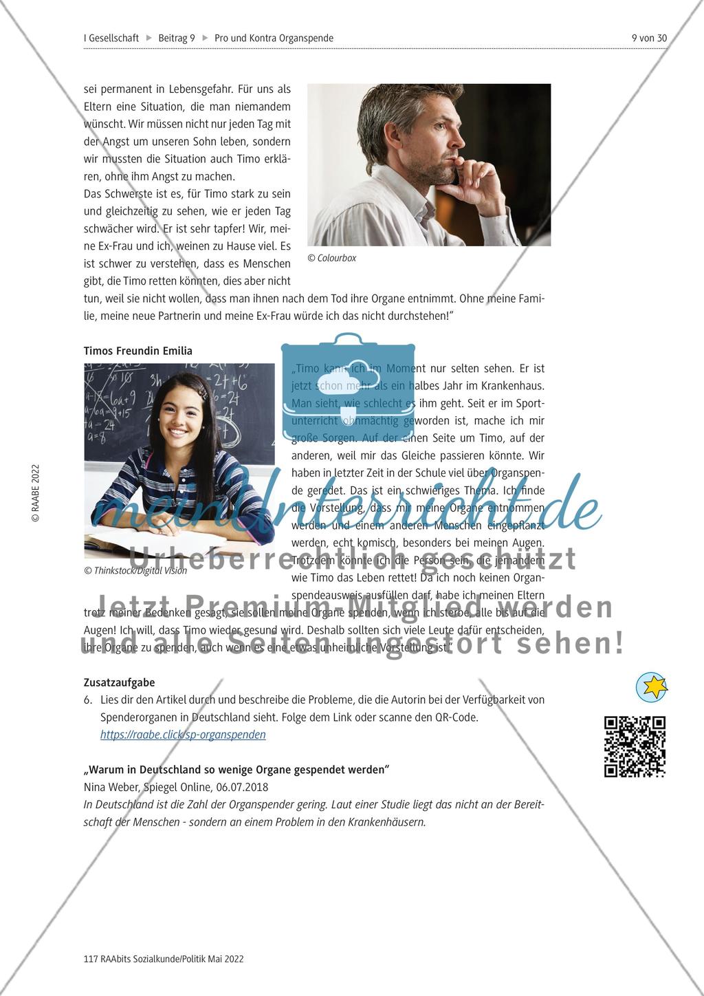 Pro und Kontra Organspende - M1-M4 Preview 3