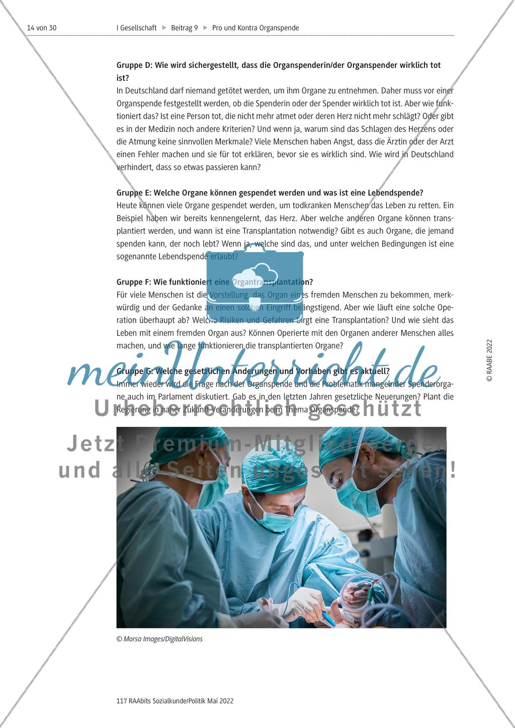 Pro und Kontra Organspende - M1-M4 Preview 8