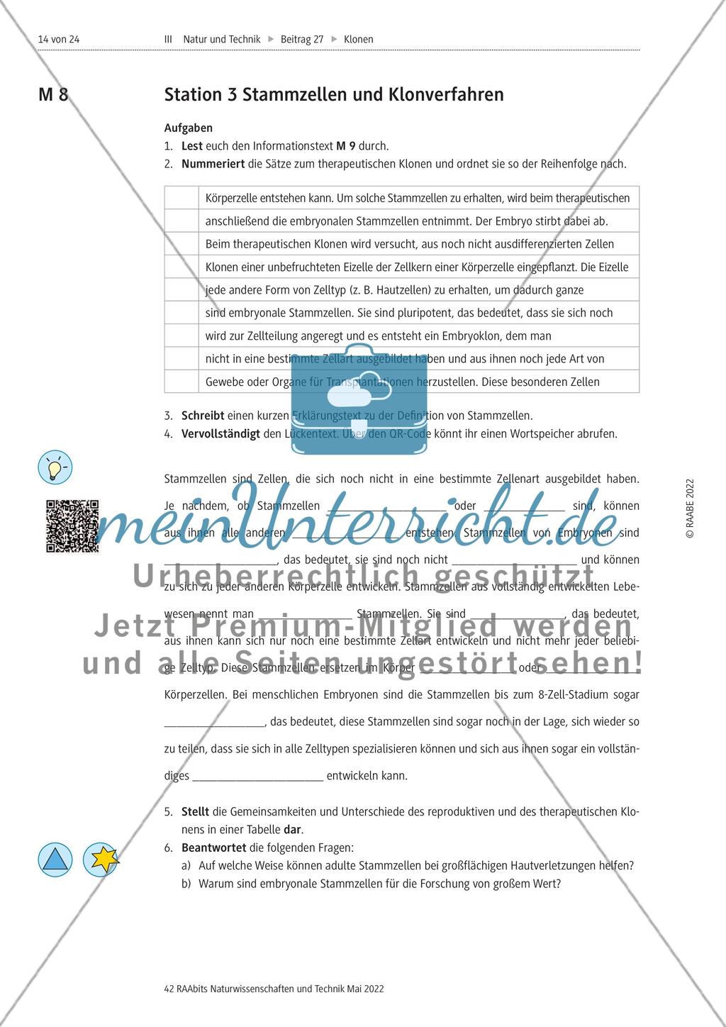 Klonverfahren in der Biotechnologie - M1-M9 Preview 8
