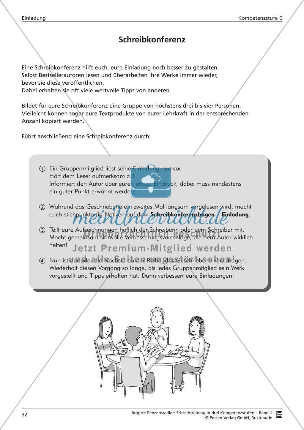 Schreibtraining Kompetenzstufe C: Einladung: Arbeitsblätter mit Lösungen Preview 8
