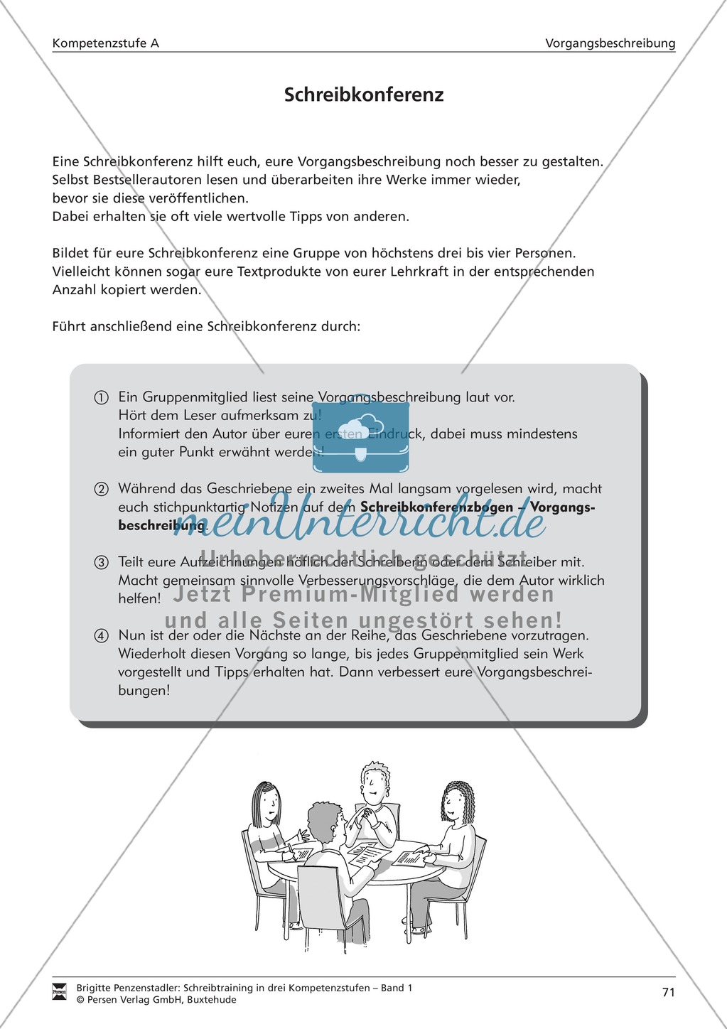 Schreibtraining Kompetenzstufe A: Vorgangsbeschreibung: Arbeitsblätter mit Lösungen Preview 10