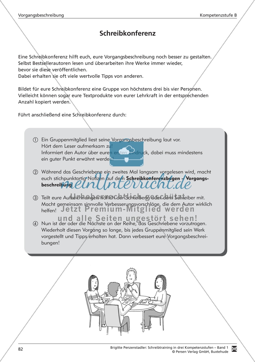 Schreibtraining Kompetenzstufe B: Vorgangsbeschreibung: Arbeitsblätter mit Lösungen Preview 10