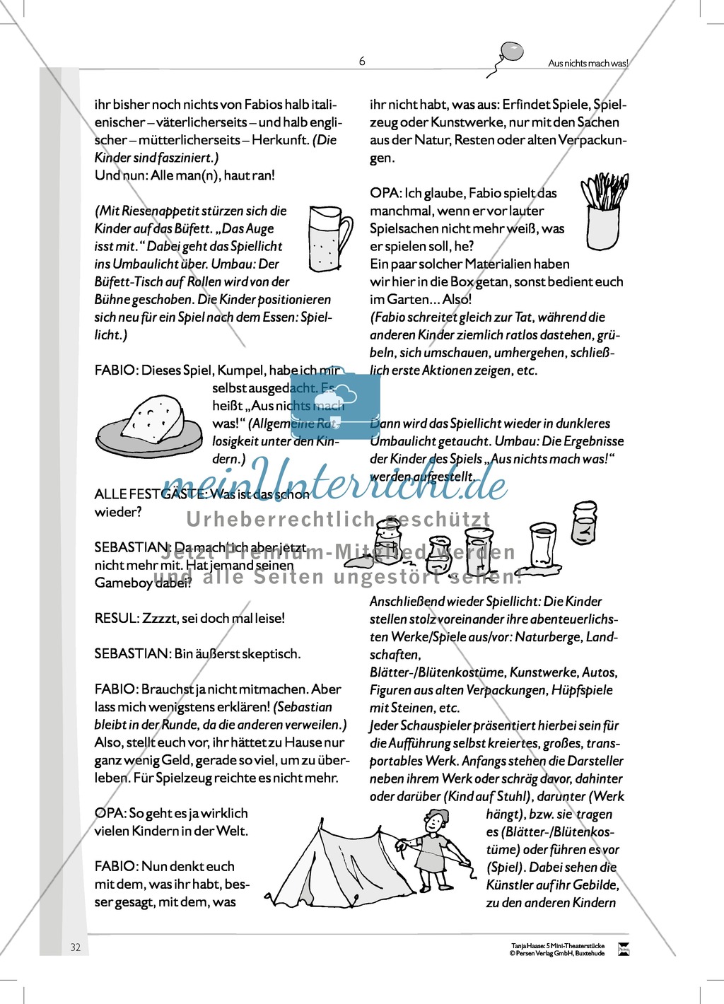 Aus nichts mach was: Mini-Theaterstück (Thema Medienkonsum und Kreativität) Preview 6