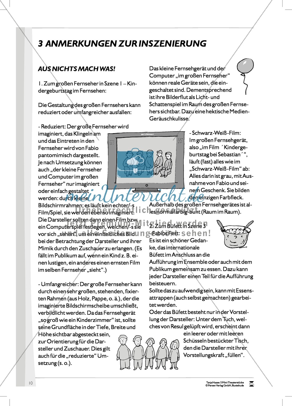 Aus nichts mach was: Mini-Theater-Stück und Arbeitsmaterial Preview 2