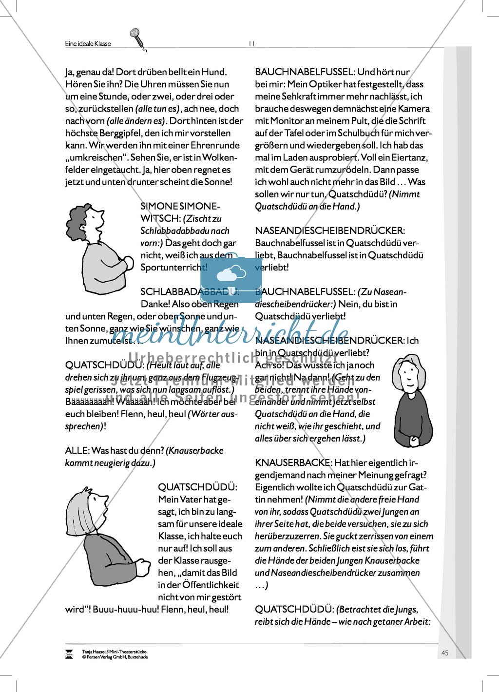 Eine ideale Klasse: Mini-Theaterstück (Thema Spielen, Lernen und Individualität) Preview 11